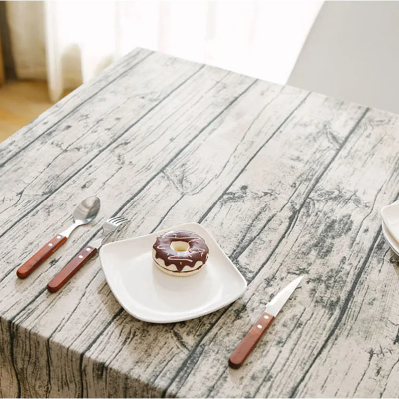 

Vintage Woodgrain Cloth Thicken Fabric Photography Backdrop Accessories Photo Studio for Food Cereals Bread Tablecloth Props