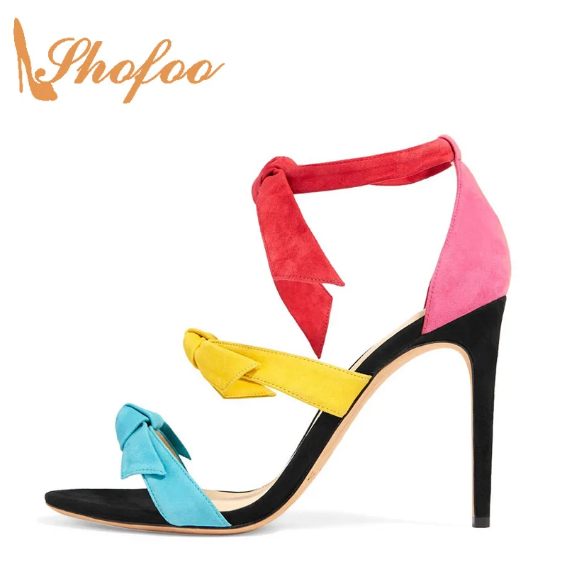 

Shofoo Luxury Women Brands 2017 Summer Women High Heels Sandals Party&Wedding&&Evening ,zapatillas con taco mujer ,Big Size 4-16