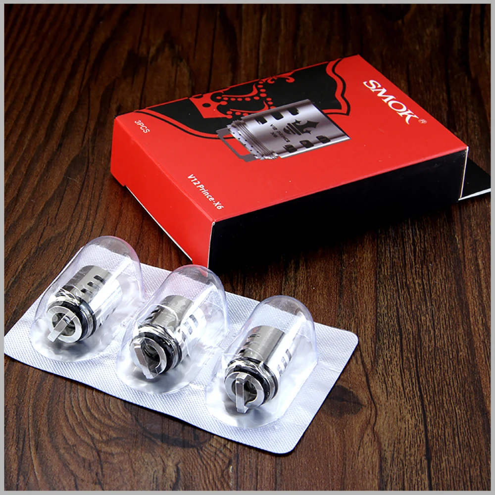 3 шт./лот SMOK TFV12 Prince Coil X6/Q4/T10/M4 катушка для бака TFV12 Prince атомайзер подходит для Mag kit/X-Priv Kit