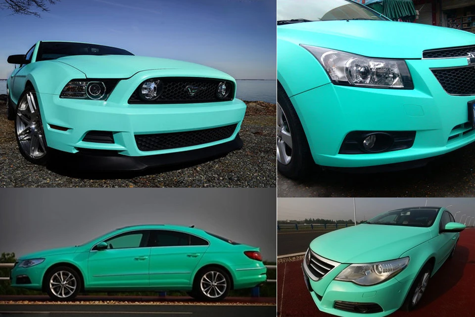 1 52x1m 5x3 3ft Pvc Car Paint Protection Film Matte Flat Tiffany 1 52x1m 5x3 3ft Pvc Car Paint Protection Film Matte Flat Tiffany Blue Aqua Turquoise Vinyl Free Bubble In Stickers From Automobiles Motorcycles