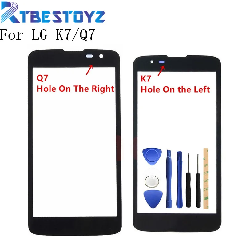 

RTBESTOYZ Front Touch Screen Glass Lens For LG K7 Tribute 5 LS675 MS330 & Q7 X210 Outer Glass Lens