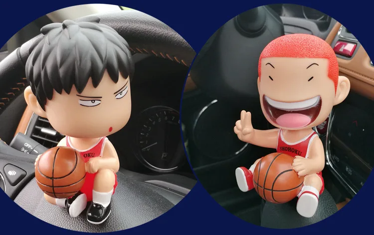 Игрушечный встряхиватель для автомобиля милые куклы Slam Dunk Sakuragi Hanamichi Rukawa Kaede японского аниме Стайлинг декоративная приборная панель игрушки