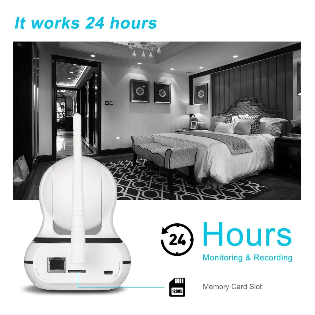 

OCDAY Home Security IP Camera Wireless WiFi Camera Two Way Audio Video Baby Monitor 960P HD Night Vision Motion Detection