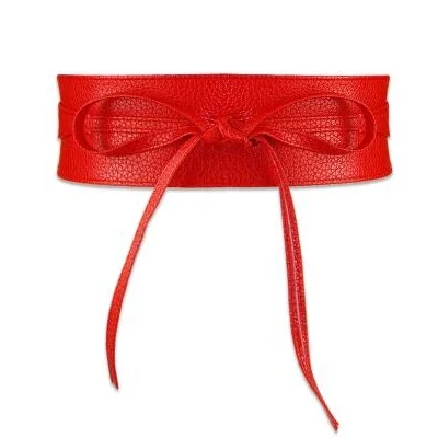 red wide 6.5cm Корсет, широкие пояса из искусственной кожи, пояс для похудения, для женщин, эластичный пояс на талии, cinto sobretudo feminin ceinture femme fajas - Цвет: red wide 6.5cm