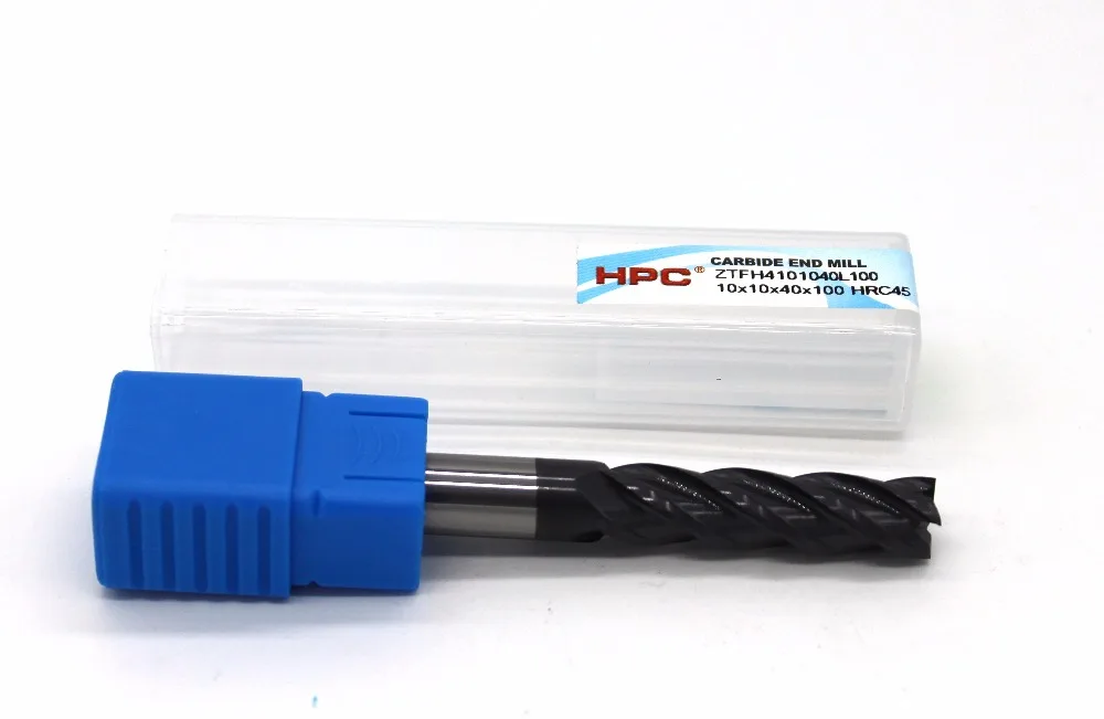

router bit 10*10*40*100 of 4 flutes HRC 45 square flatted mill cutter tungsten carbide end mills CNC machine milling tools