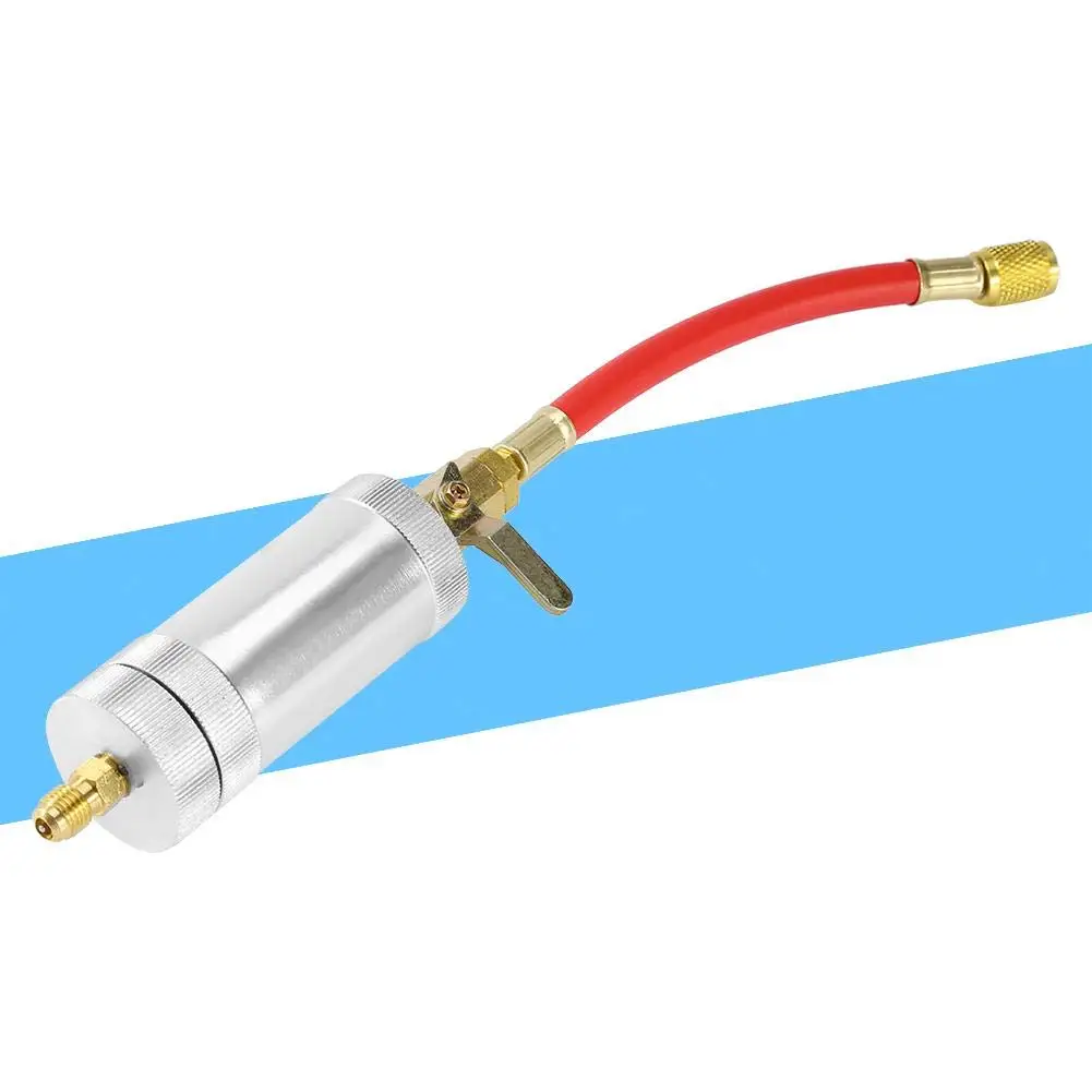 Car A/C AC Oil Injector Oz Injection Tool 1/4SAE Air Conditioning Accessories CLH8Pipes