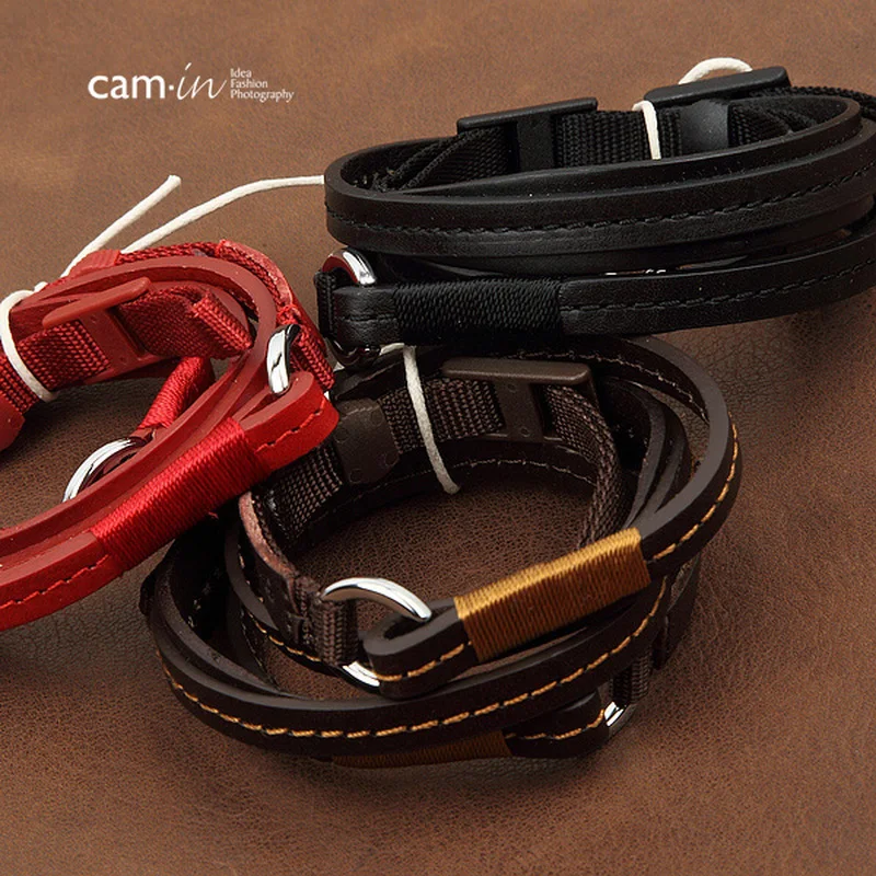 cam-in CS188 Adjustable Universal Leather Camera Shoulder Neck Strap for SLR DSLR Cameras cam-in CS188 Adjustable Universal Leather Camera Shoulder Neck Strap for SLR DSLR Cameras