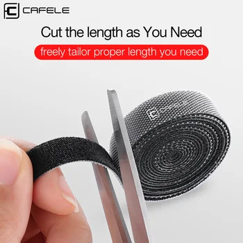 

CAFELE Cable Organizer Wire Winder Clip Earphone Holder Management For iPhone Samsung USB Cable Mouse Cord Protector Cable Clip