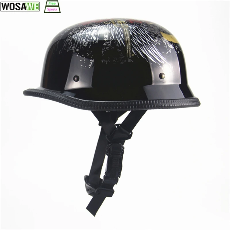 Полулицевой винтажный mtb велосипедный шлем Ретро немецкий каск Чоппер мото скутер шлем Защита головы снаряжение точка Утверждено