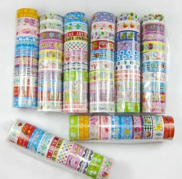 

cute colorful DIY mini cartoon decorative deco duct tape sticker packing tape