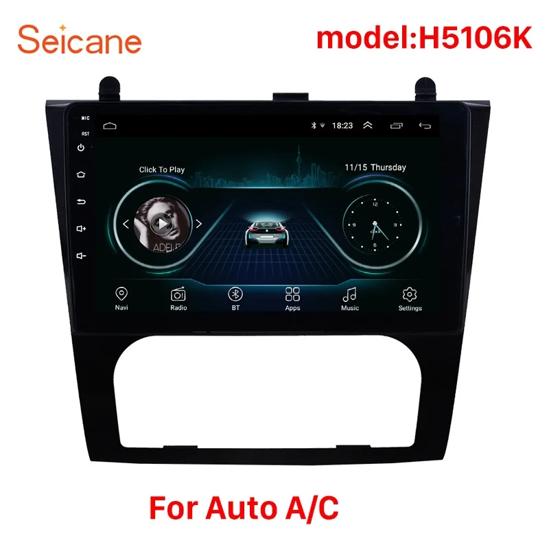 Discount Seicane Android 8.1 car GPS Stereo Radio player For 2008-2012 Nissan Teana Altima Manual A/C and Auto A/C Support DVR wifi SWC 1