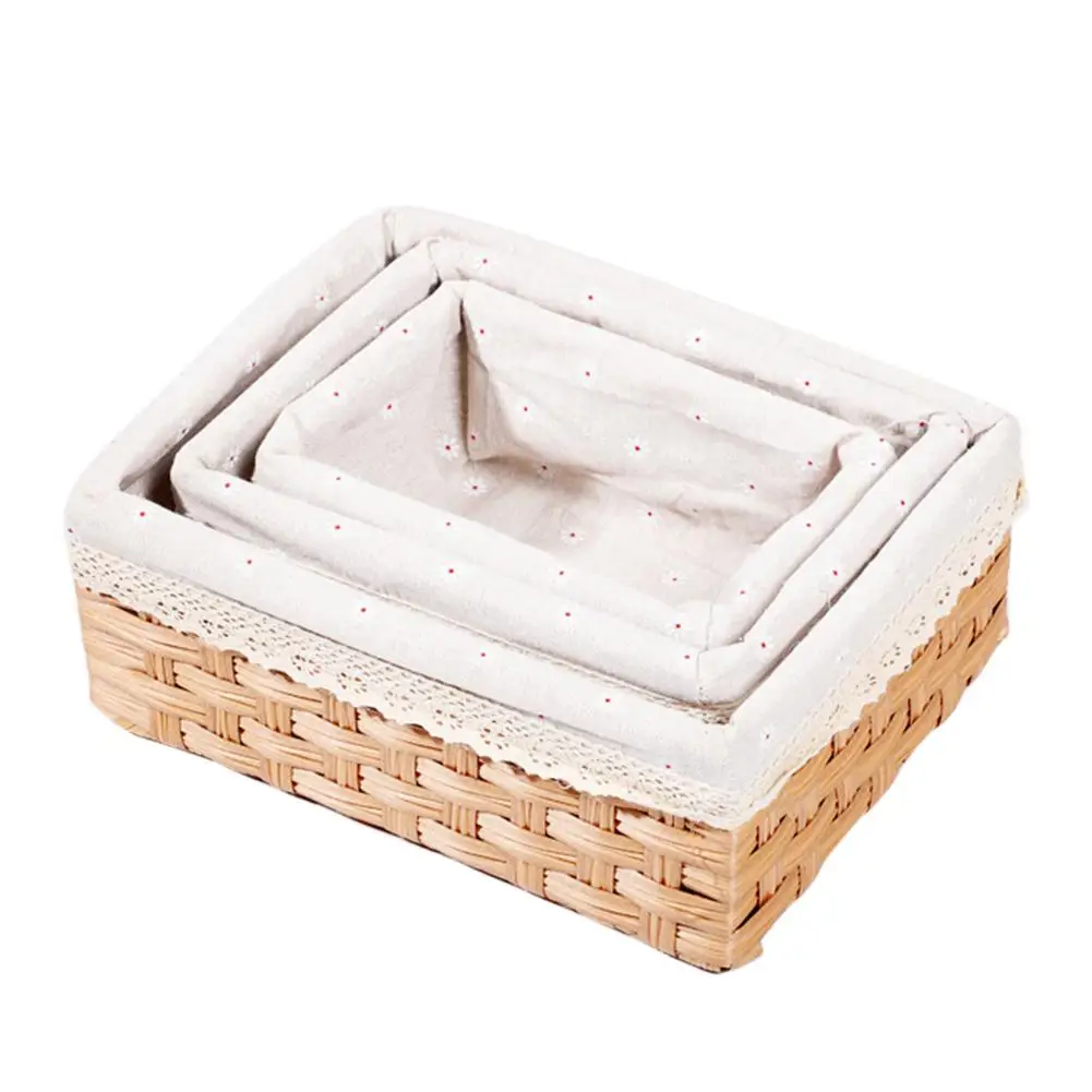

Storage Box Paper Weaving Sundries Storage Basket Coffee Table Finishing Remote Control Storage Case Organizer