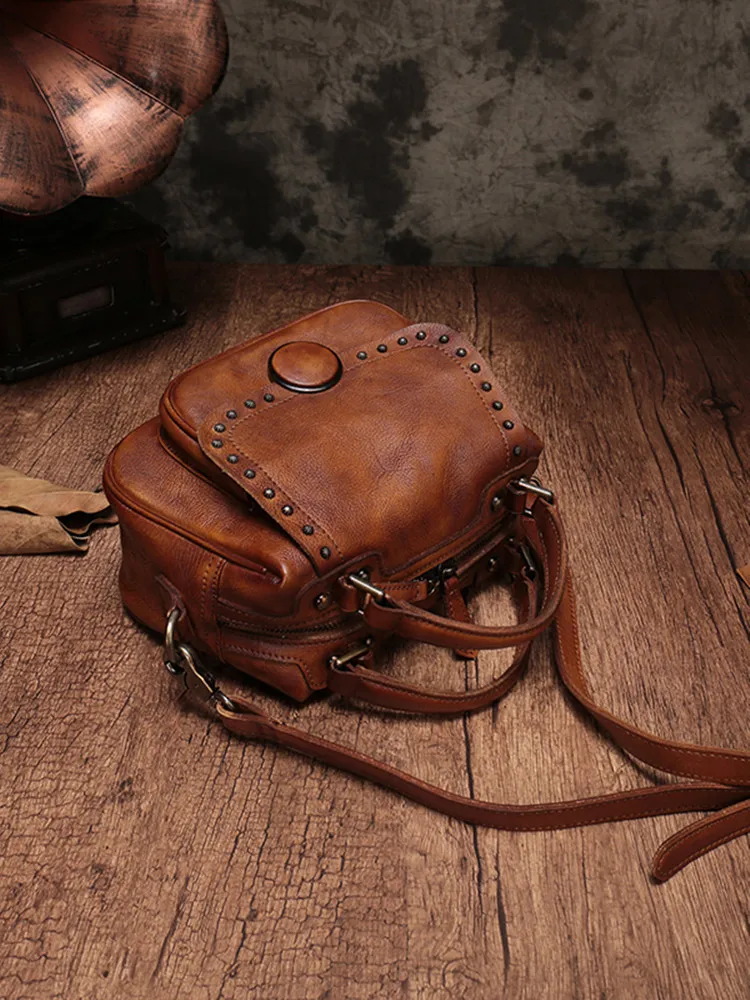 Cuir Brown micaizi Bandoulière En Main Nouveau Naturel gules Fourre Sac Des Mode Sacs violet Cuirs Style tout Véritable 2019 À Selle Femmes ZuPXki