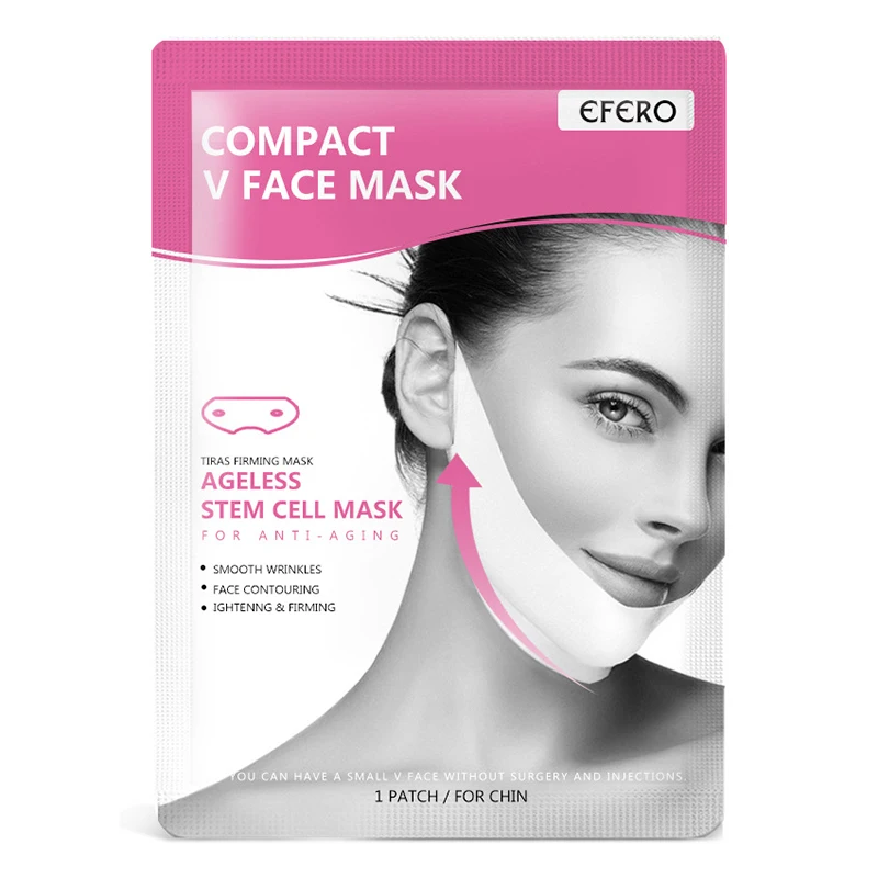 Efero 1 шт. двойной V Форма для лица натяжение укрепляющий Facemask для похудения устраняющий отеки лифтинг тонкий массажер приостанавливающий прибор для ухода за лицом