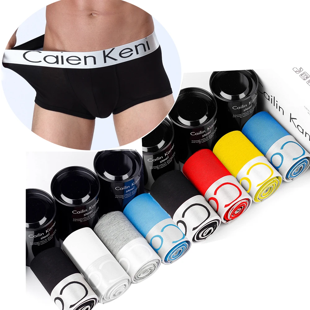 

10pcs/lot Brand Boxer Men's Underpants Cotton Large Size Boxer Short Men Colorful Breathable Solid Cueca Boxer Homme