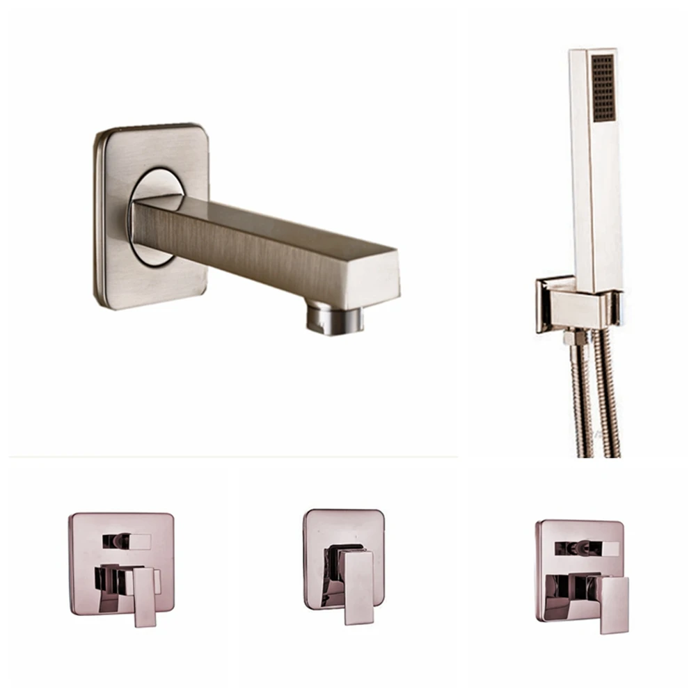 

Newly Arrival Free Shipping Bathroom Shower Hand Shower Brushed Nickel Finish