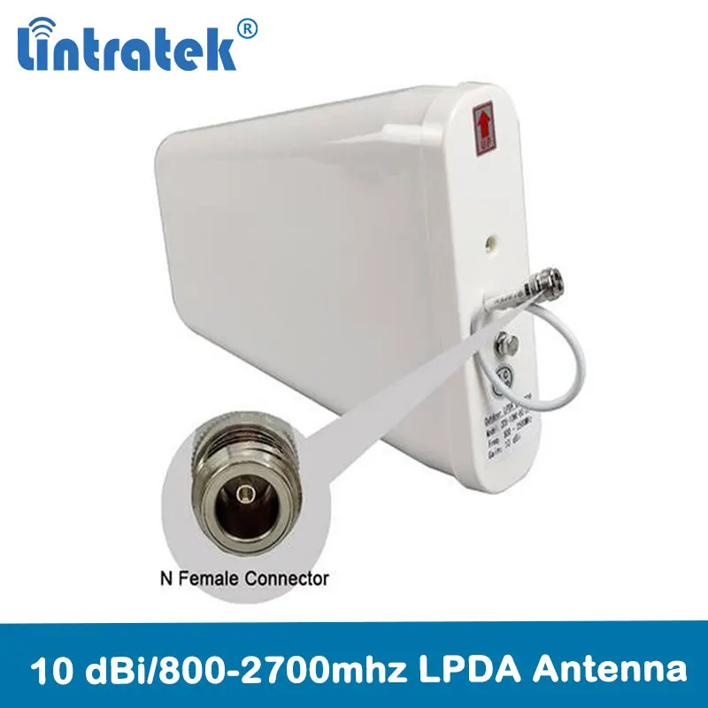 Lintratek 3G مكرر المحمول الهاتف المحمول إشارة معززة مكبر للصوت UMTS 2100 MHz (LTE الفرقة 1) هوائي مجموعة ل 3G صوت والبيانات @ 6.6