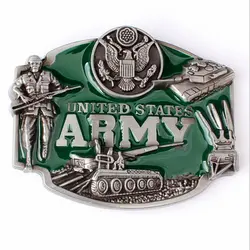 DIY Пряжка на ремешке для кожаный ремень с металлической пряжкой армии США пояса Тактические пояса в стиле милитари стиль США эмблема