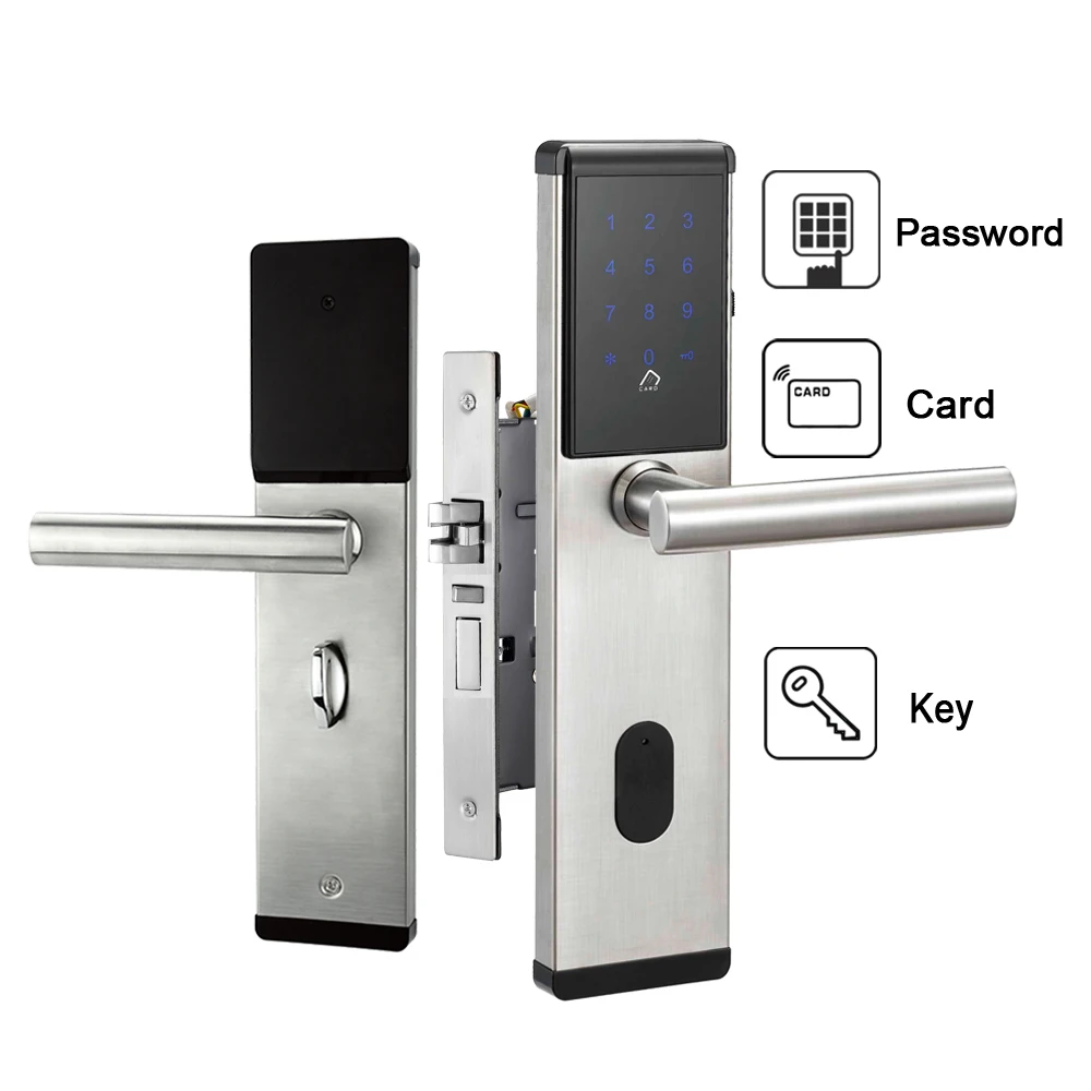 Us 70 21 41 Off Electronic Digital Passcode Door Lock Smart 13 56mhz Card Keypad Passcord Door Lock 6 Digit Combination Door Lock In Electric Lock