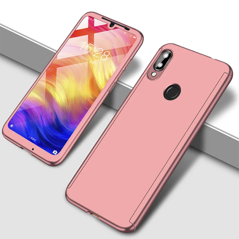 360 Полный Защитный чехол для samsung Galaxy A50 A70 A40 A30 A10 M20 M10 S10 S9 S8 плюс S7 край J4 J6 A6 A8Plus A7 A9 крышка - Цвет: Розовый