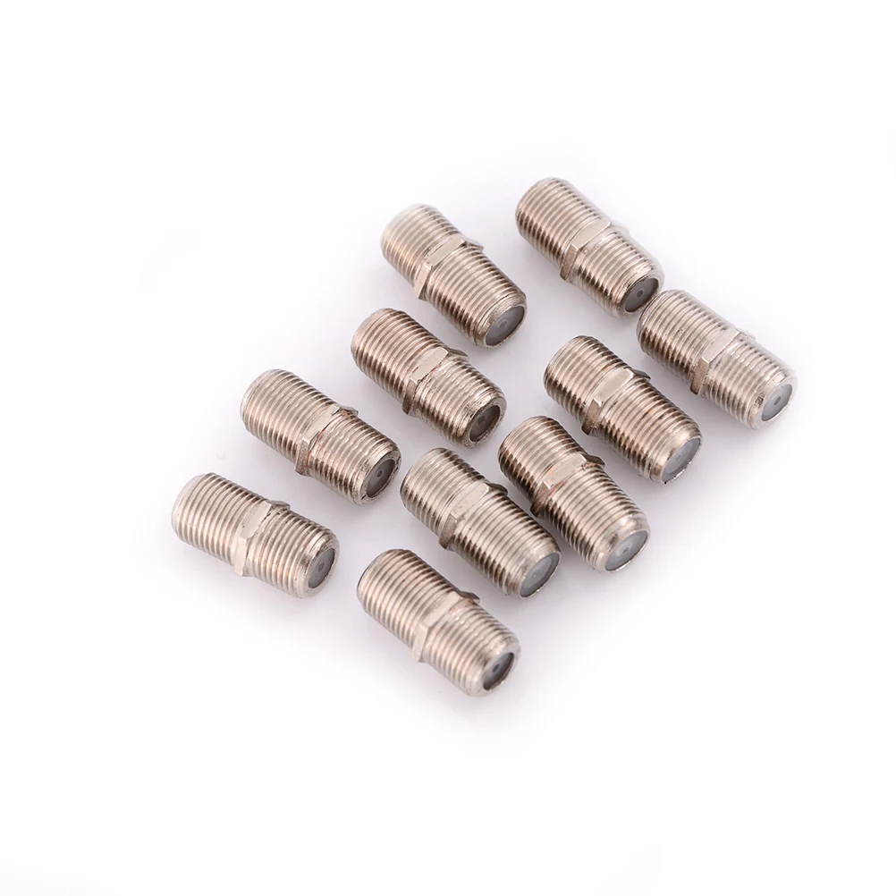 

10pcs/Pack F Type Coupler Adapter Connector Female F/F Jack RG6 Coax Coaxial Cable Used In Video High Quality