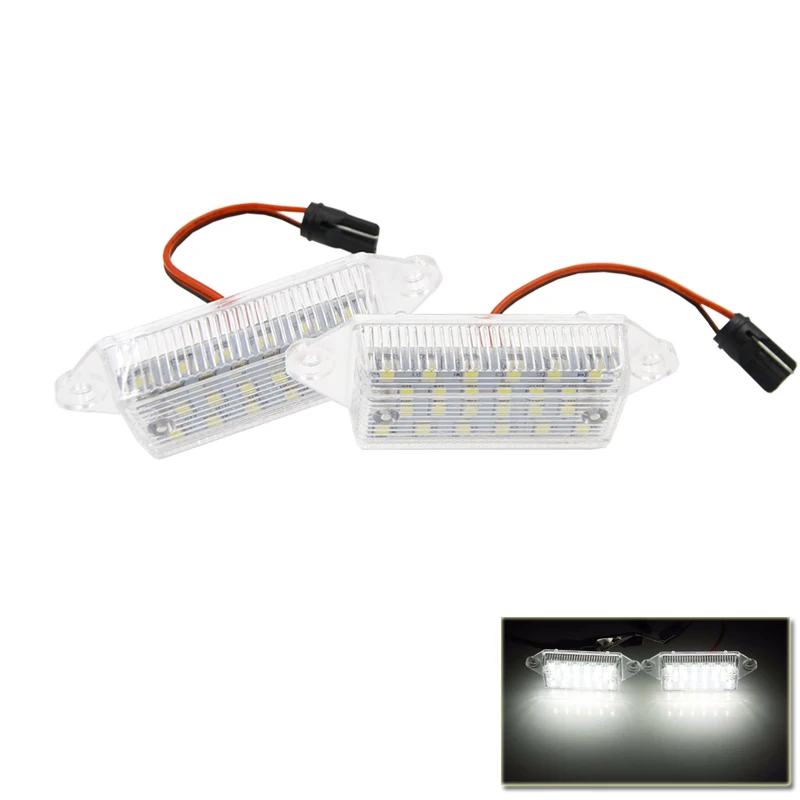

Direct Fits For Mitsubishi Lancer 2003-2017 White Led Number License Plate Lights CAN-bus 18-SMD Auto Car Tail Lamps