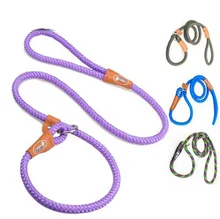 Alto grado de productos perro mascota perro de la cuerda redonda correa de entrenamiento al aire libre suministros accesorios para mascotas cachorro de clientes potenciales de calidad superior 10 unids
