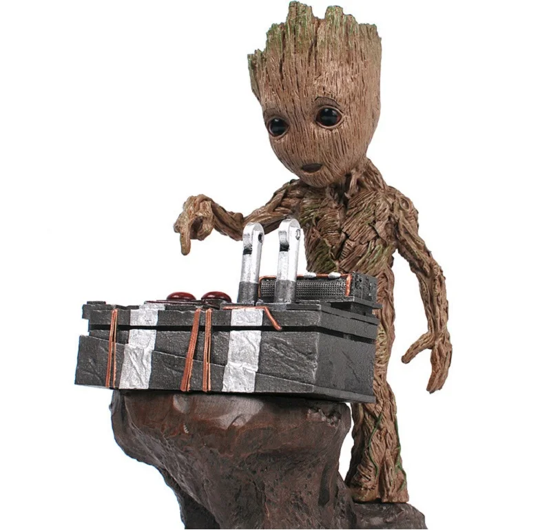 

Comic Marvel Tree Man Baby Action Figure Model Toys Treeman Hero Model Guardians of The Galaxy Desk Decoration Gifts for Kids