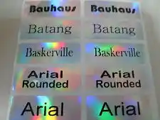 name printer sticker