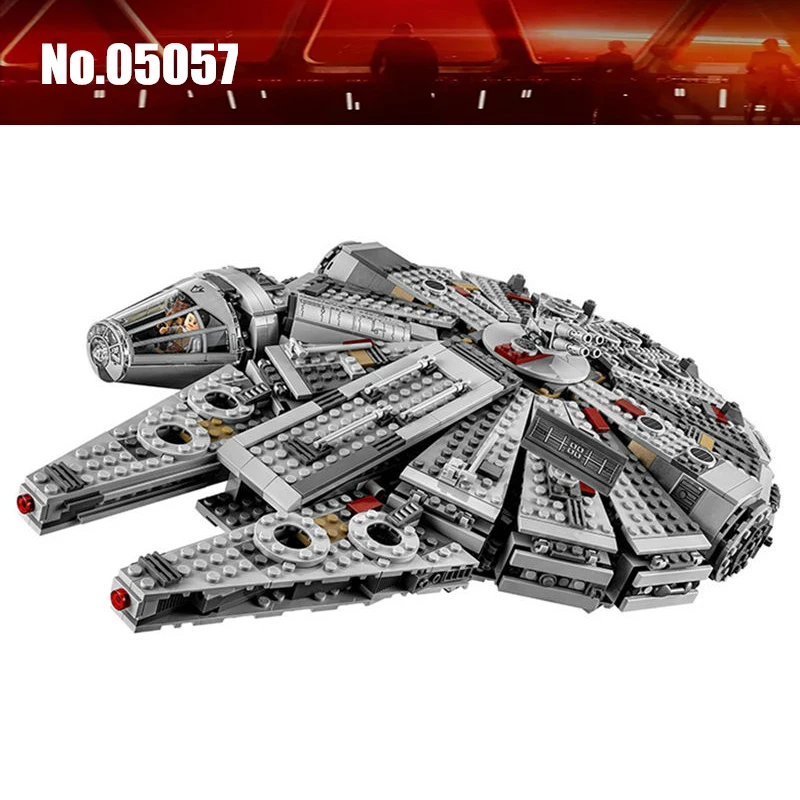 

1381pcs Star Wars Force Awakens Millennium Falcon diy Building Blocks Compatible With Legoingl 75105 Toys For Children kids gift