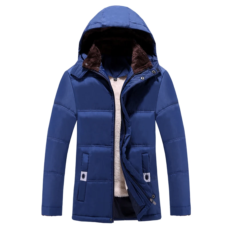 Men's Winter Parkas Jackets Men Soft Comfortable Stand Collar Overcoat