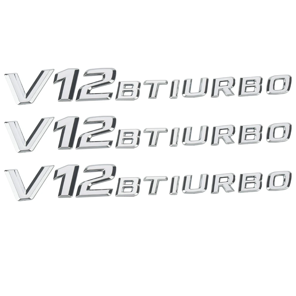 Автомобильный боковой брызговик V8 V12 BITURBO наклейка с буквами и логотипом для Mercedes