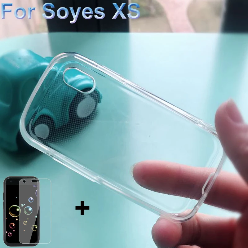 Для Soyes XS чехол, мягкий чехол s для SoyesXS mini, чехол для телефона Soyes XS, закаленное стекло, Защитная пленка для Soyes X S 3,0"