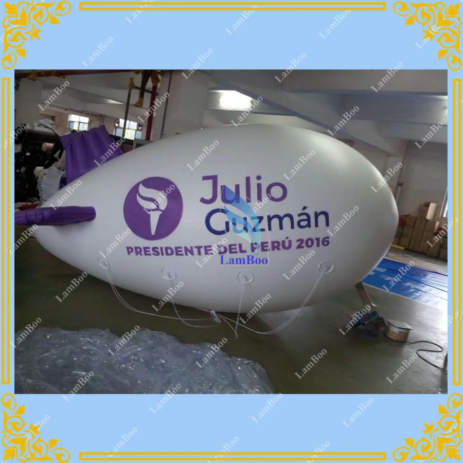 

4m/13ft Long Purple Inflatable Blimp with your LOGO for Different Events / Digital printing Inflatable Helium Zeppelin,Airship