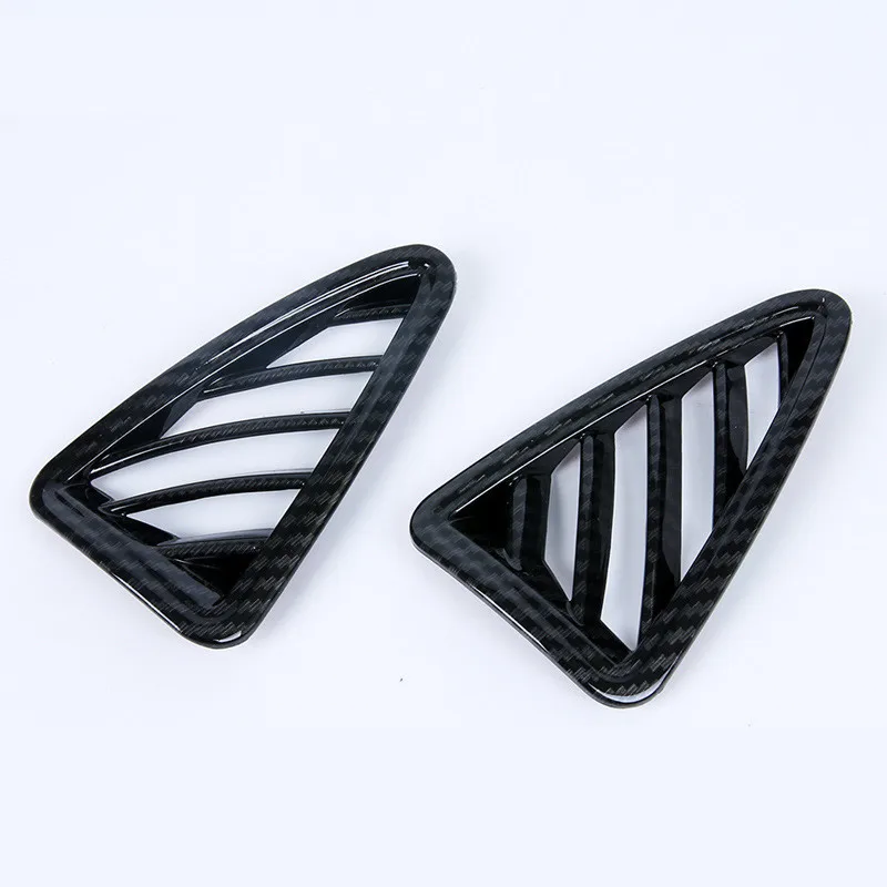 

2PCS/Set Car Dashboard Air Vent Cover ABS Carbon Fiber Material Decorate for Mazda 2 Demio DL Sedan DJ Hatchback 2015 2016 2017