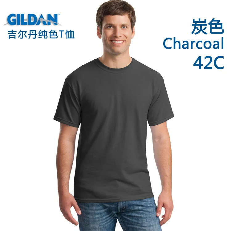 Мужская хлопковая негабаритная темно-синяя мужская футболка на заказ, вечерние футболки с логотипом компании, мужские футболки 3XL - Цвет: charcoal