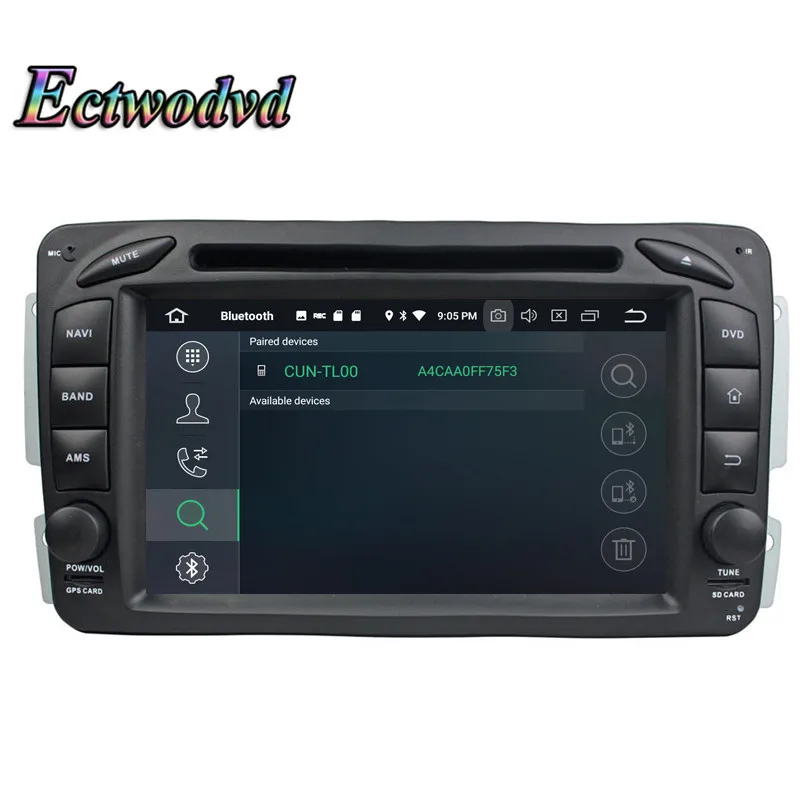 Top Ectwodvd Octa Core Android 9.0 Car Multimedia DVD Player for Benz E-Class W210 (1998-2001) for Benz A-Class W168 (1998-2001) 10