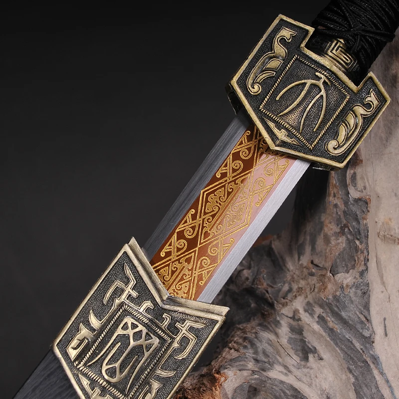

Collecation Sword Fully Chinese Han Dynasty Sword Handmade 9260 Spring Steel Red Full Tang Blade Chinese Sword Chinese Knife