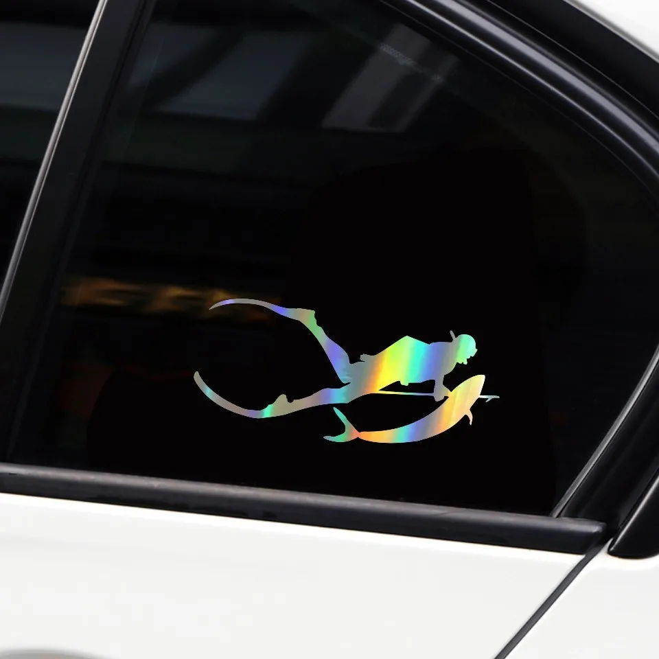 Free Diving SpearFishing Diving Snorkelling Vinyl Decal Sticker Motorcycle Decal Sticker Wall Auto Car Styling 17.77 (10)