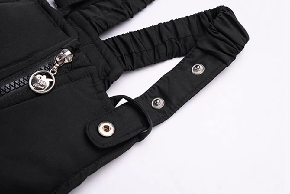 Winter Children's Clothing Set Suit Down Jacket+ Bib PantsTwo-piece Boy Girl-30 Winter Outerwear Snowsuit Ski Suit Thickened