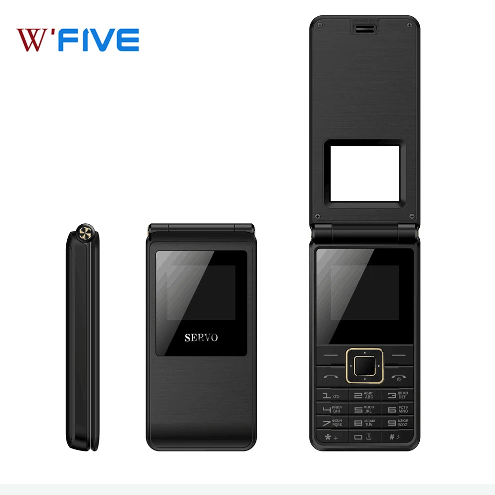 

Original phone SERVO 2017 Dual SIM Card 1.77inch 1500mAh battery Cellphones Bluetooth FM Radio GSM Spreadutum Flip Mobile phones