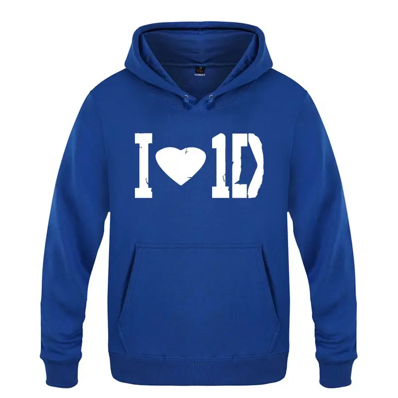 I Love 1D One Direction Rock толстовки для любителей музыки мужские 2018 флисовый пуловер с