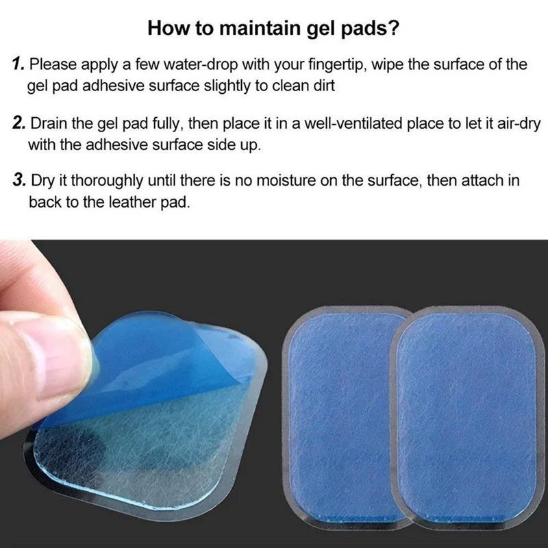 EMS Muscle Trainer Replacement Gel Pads Abdominal Toning Belt Sticker Abs Training Massage Gear Pads Gel Patch Sheets