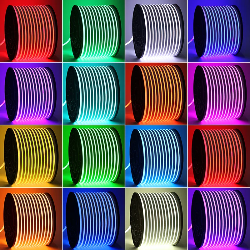 

DC12V AC220V SMD2835 120led/M Waterproof Flexible Neon Strip Light with Power Plug Outdoor For Garden Party Festival