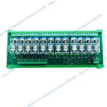 

10 channels 24V 16A OMRON Relay Module driver board output amplifier board PLC board Omron relay G2R-1-E