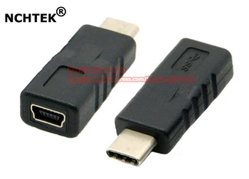 

NCHTEK USB-C USB 3.1 Type C Male Connector to Mini USB2.0 5Pin Female Data Adapter For Tablet & Mobile Phone/Free Shipping/10PCS