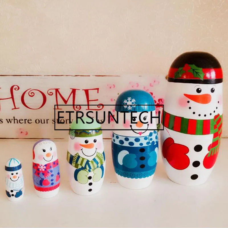 russian nesting dolls santa claus