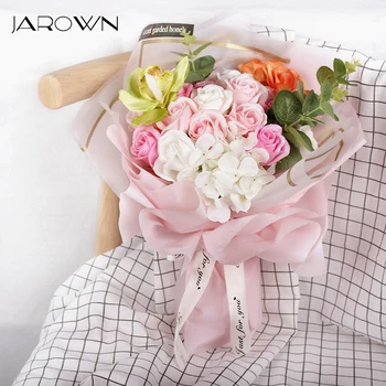 

JAROWN Simulation Rose Soap Flower Gift Box Birthday Gift Valentine's Day Wedding Romantic Creative Gift Flores Home Decoration