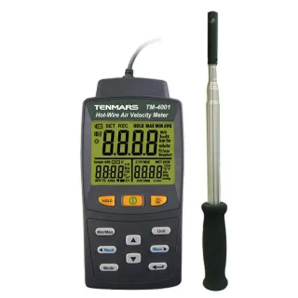 Digital Hot Wire Anemometer Air Flow volume font b Calculation b font Temperature Humidity