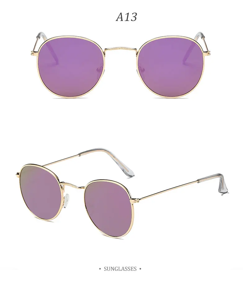 Женские винтажные солнцезащитные очки для женщин, цветные линзы для глаз, круглые очки, прозрачные ретро солнцезащитные очки, роскошные Брендовые очки